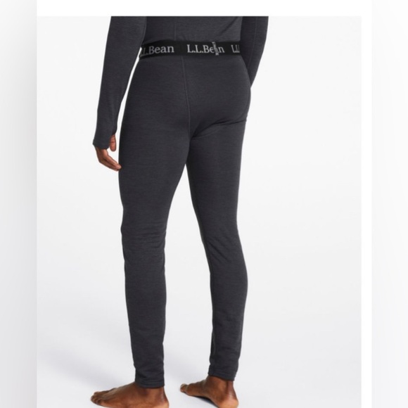 Men's L.L.Bean Midweight Base Layer Pants NEW Large black RETAIL $54 - Picture 3 of 9